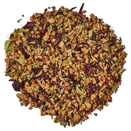 Infusion glacée à la menthe et au cassis prête en 15 minutes - Thés de la Pagode - Visuel du blend