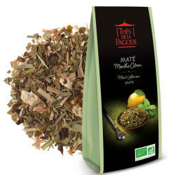 Maté menthe-citron - Visuel du pack + blend