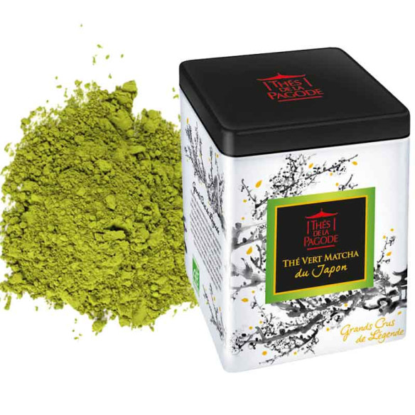 Thé vert Matcha - Visuel de la boite métal 40g