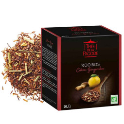 Rooibos citron-gingembre - Visuel du blend + pack