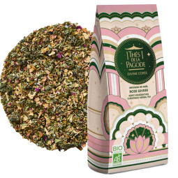 Sachet vrac 100g bio à déguster - Infusion rose givrée + blend - Thés de la Pagode